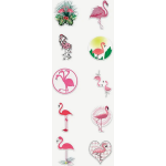 Cute Flamingo Stickers 10's - Sold Assorted Cute Flamingo Stickers 10's - Sold Assorted